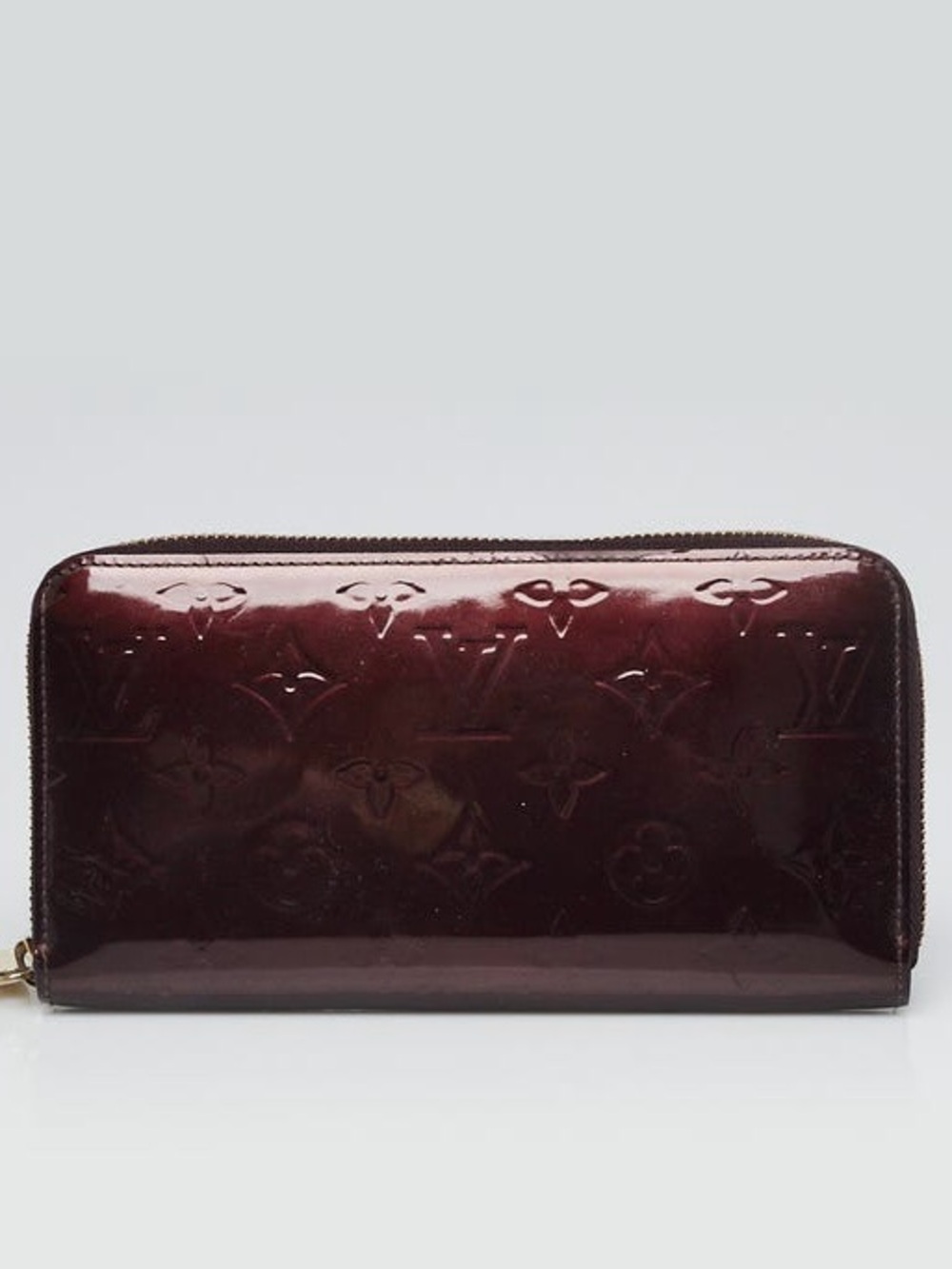 Louis Vuitton Patent Monogram Zippy Wallet in Amarante